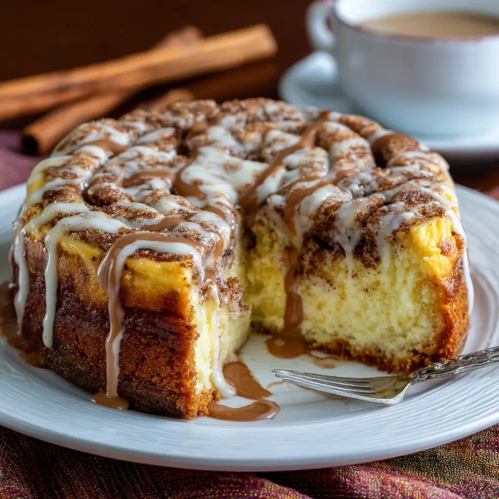 Cinnamon Roll Cheesecake