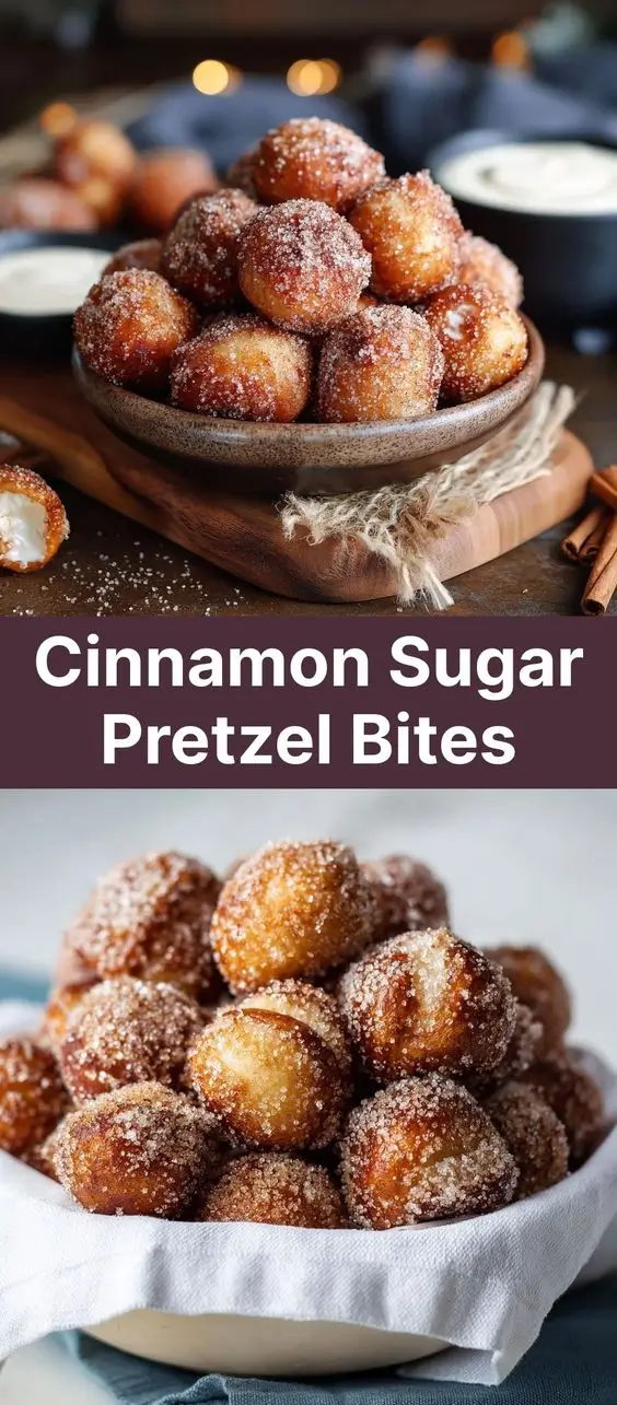 Cinnamon Sugar Pretzel Bites