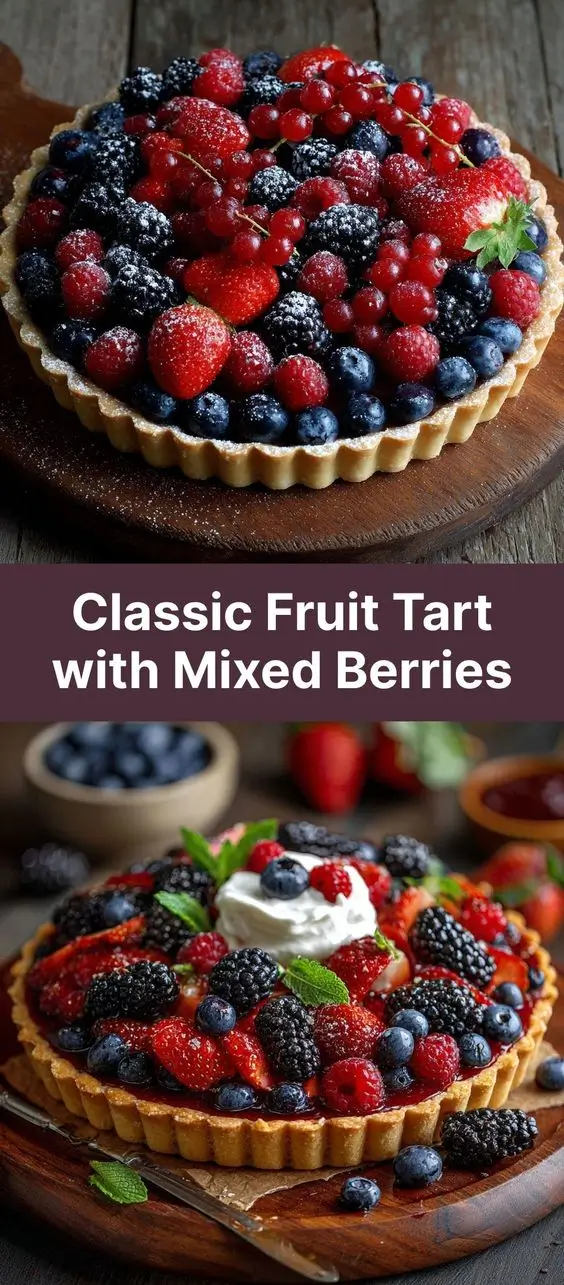 Classic Fruit Tart with Mixed Berries