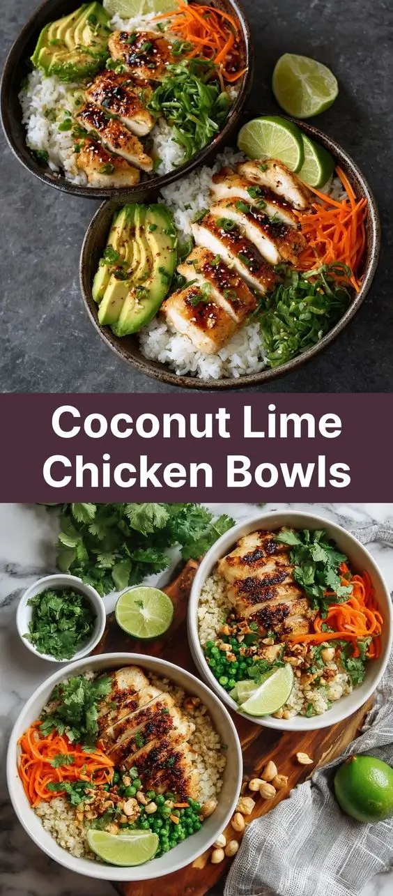 Coconut Lime Chicken Bowls