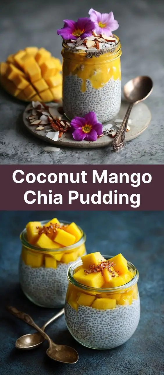 Coconut Mango Chia Pudding