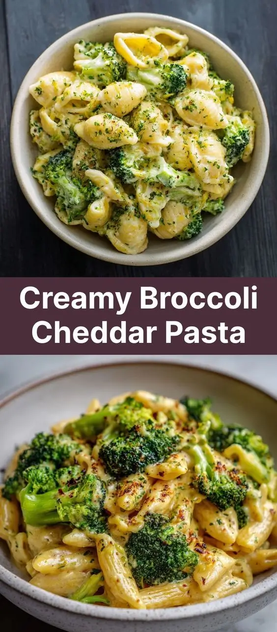 Creamy Broccoli Cheddar Pasta