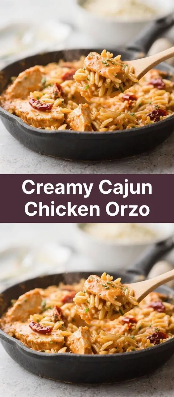Creamy Cajun Chicken Orzo