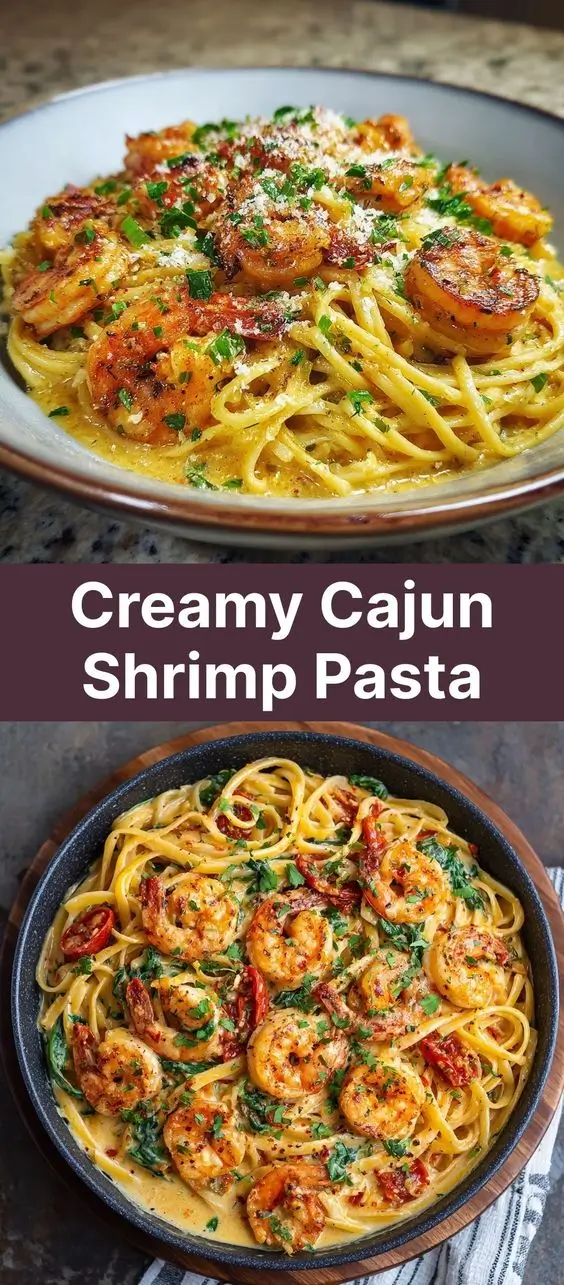 Creamy Cajun Shrimp Pasta