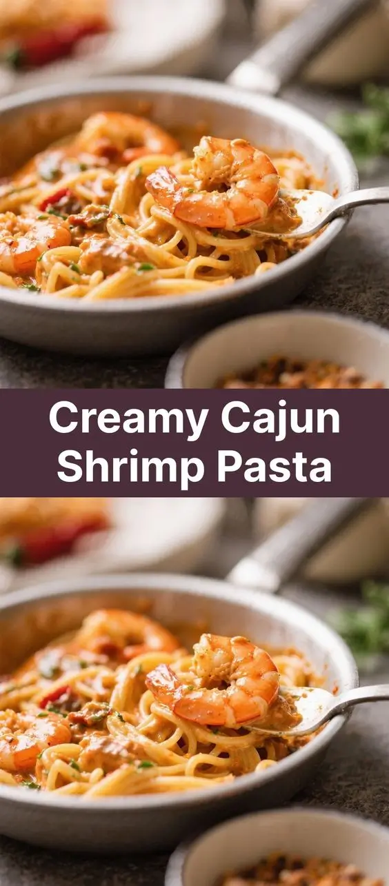 Creamy Cajun Shrimp Pasta