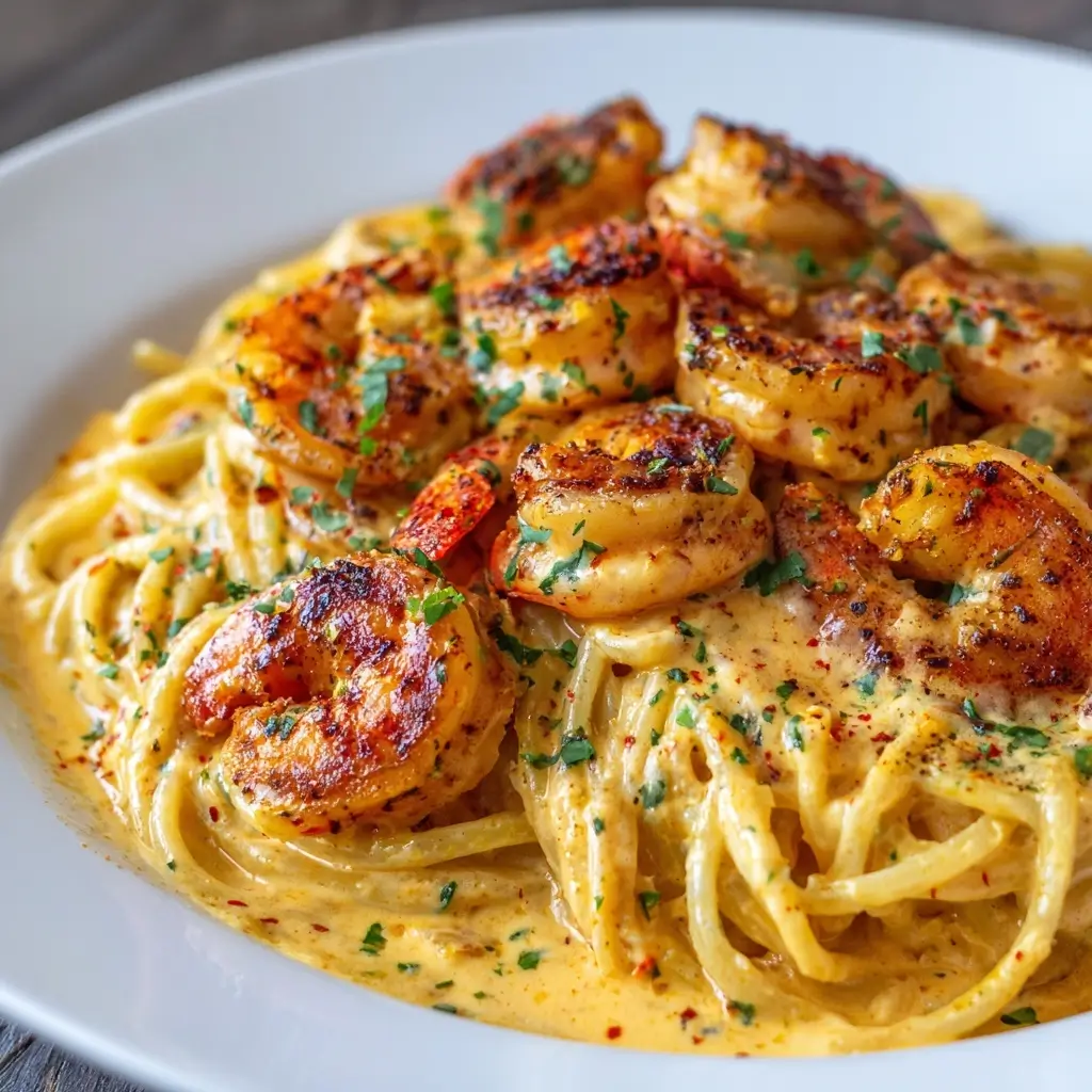Creamy Cajun Shrimp Pasta