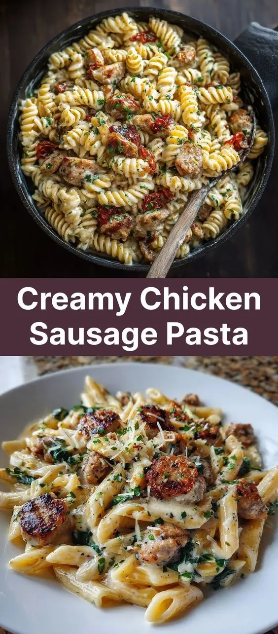 Creamy Chicken Sausage Pasta