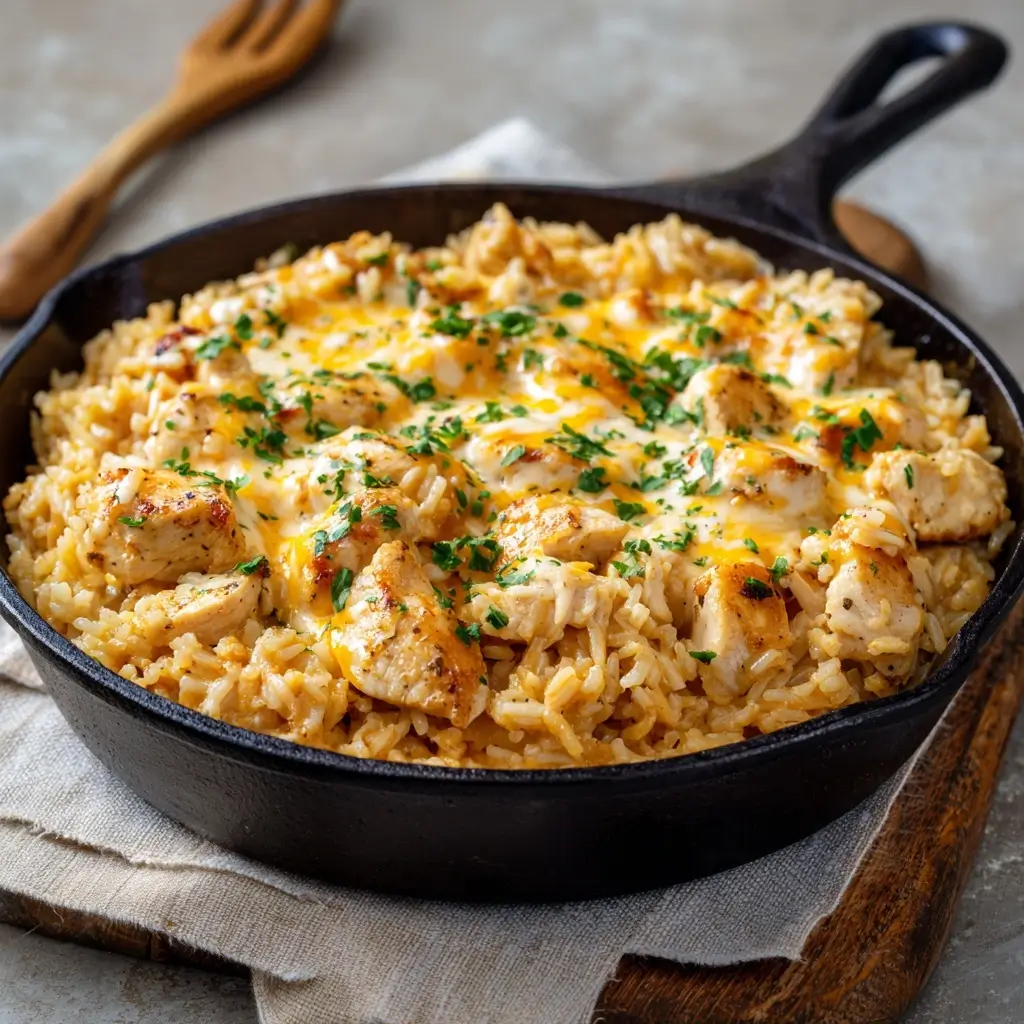 Creamy Chicken and Rice Skillet