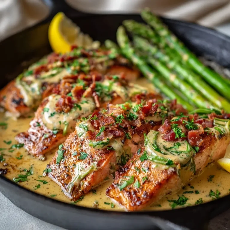 Creamy Dijon Salmon Skillet
