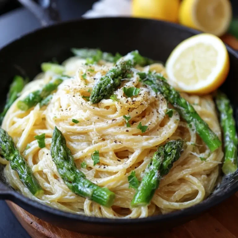 Creamy Lemon Asparagus Pasta