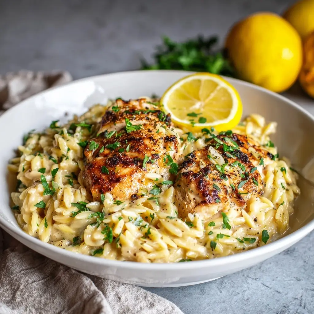 Creamy Lemon Chicken Orzo