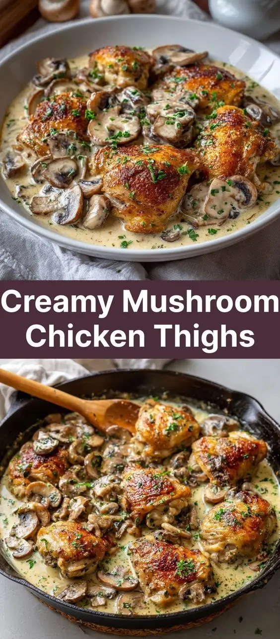 Creamy Mushroom Chicken Thighs