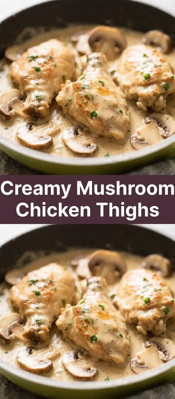 Creamy Mushroom Chicken Thighs