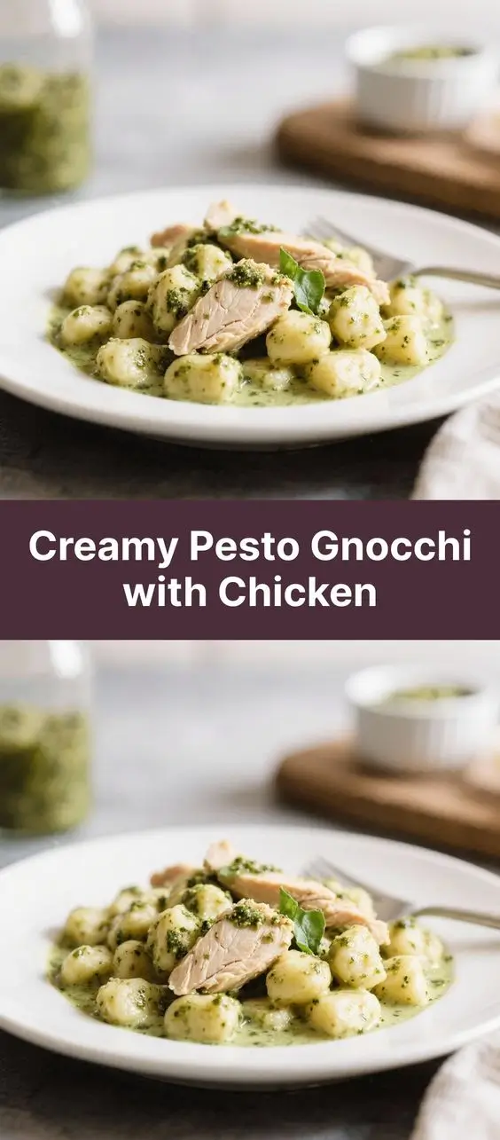 Creamy Pesto Gnocchi with Chicken