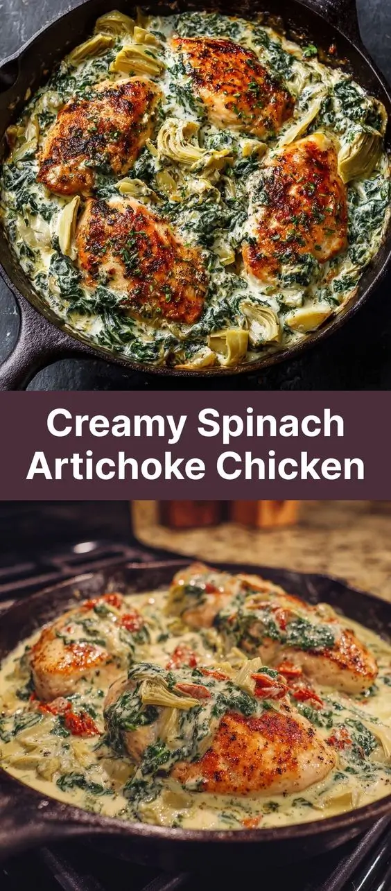Creamy Spinach Artichoke Chicken