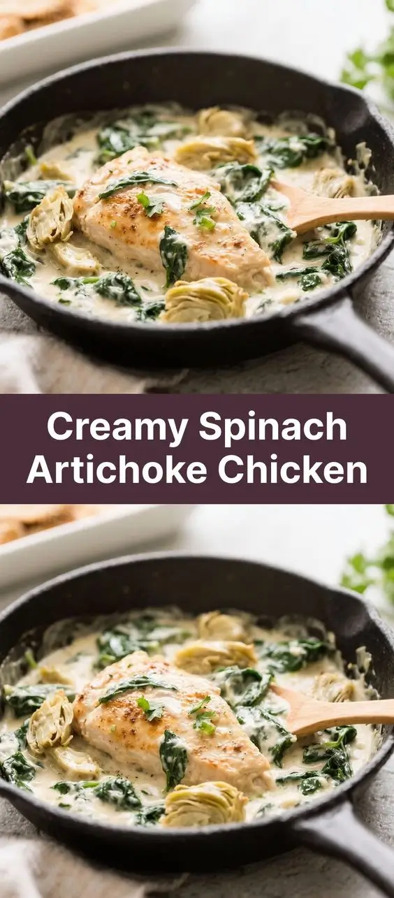 Creamy Spinach Artichoke Chicken