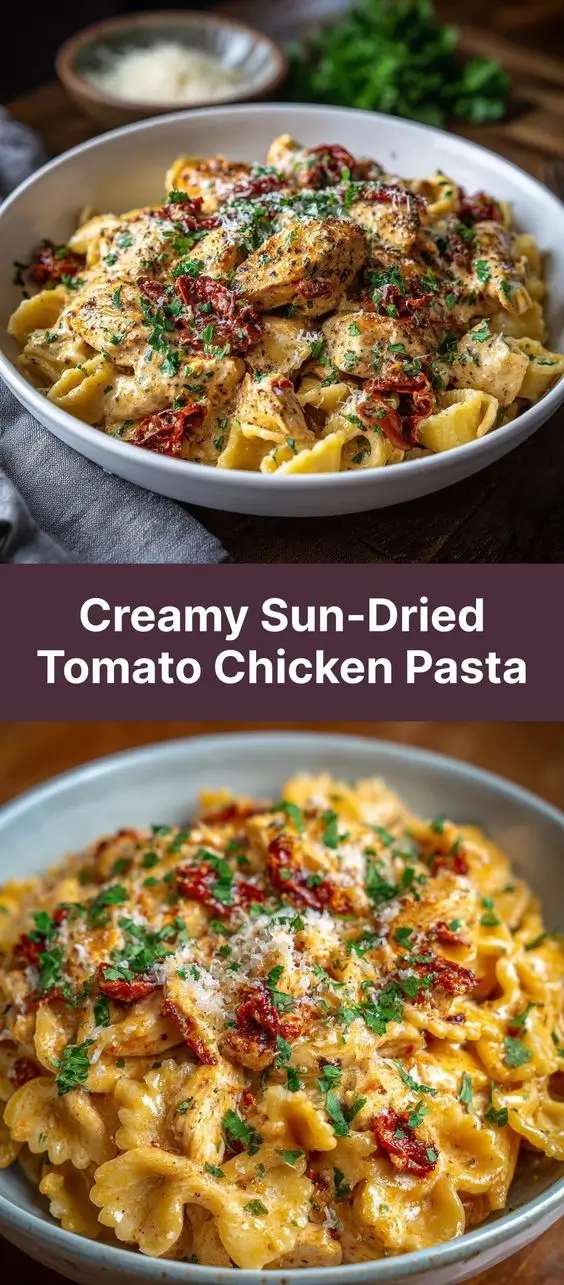 Creamy Sun-Dried Tomato Chicken Pasta