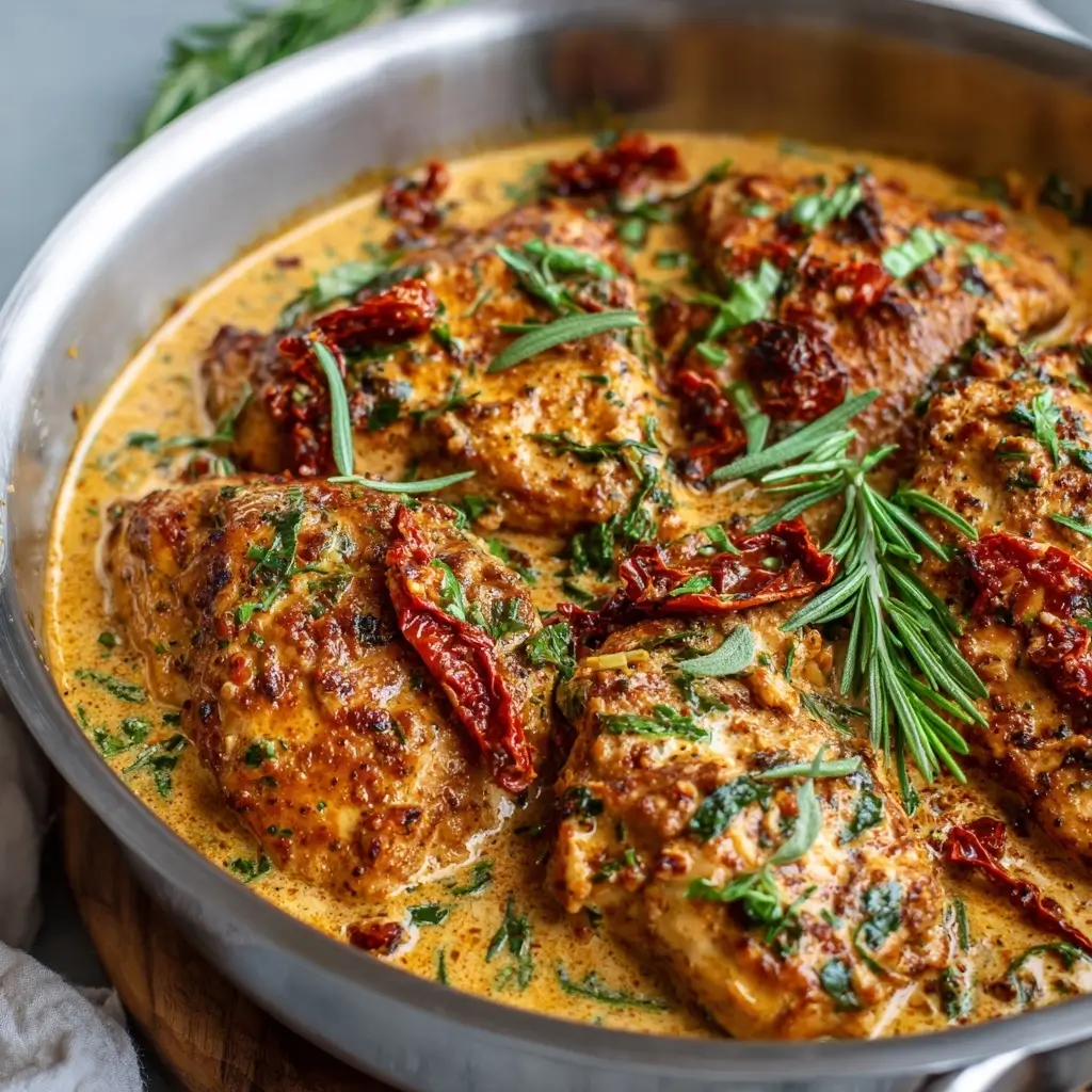 Creamy Sun Dried Tomato Chicken