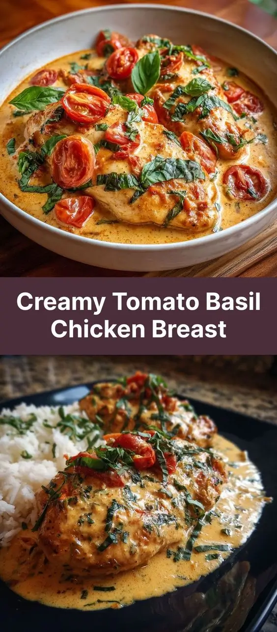 Creamy Tomato Basil Chicken Breast