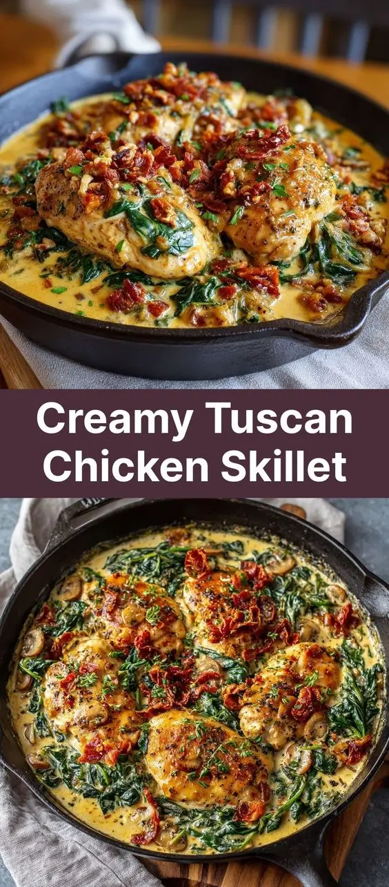 Creamy Tuscan Chicken Skillet