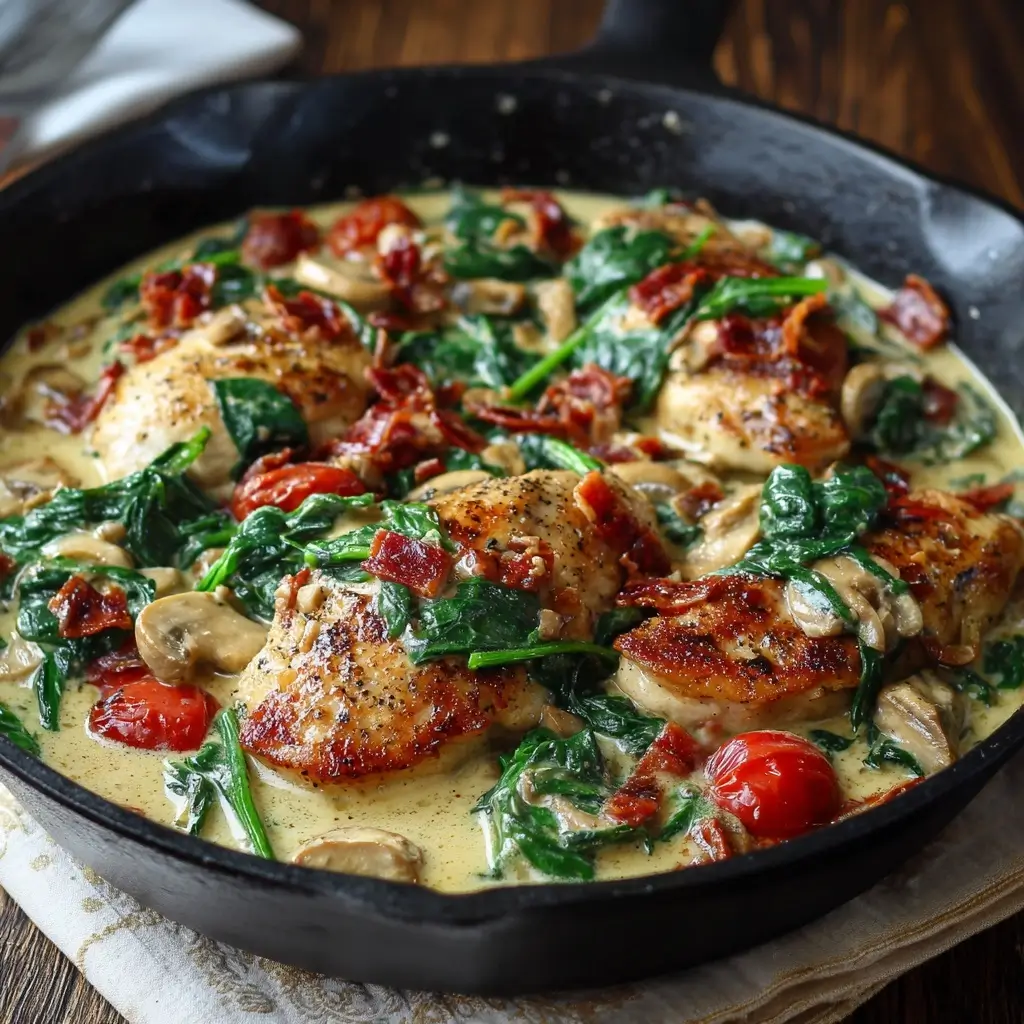 Creamy Tuscan Chicken Skillet