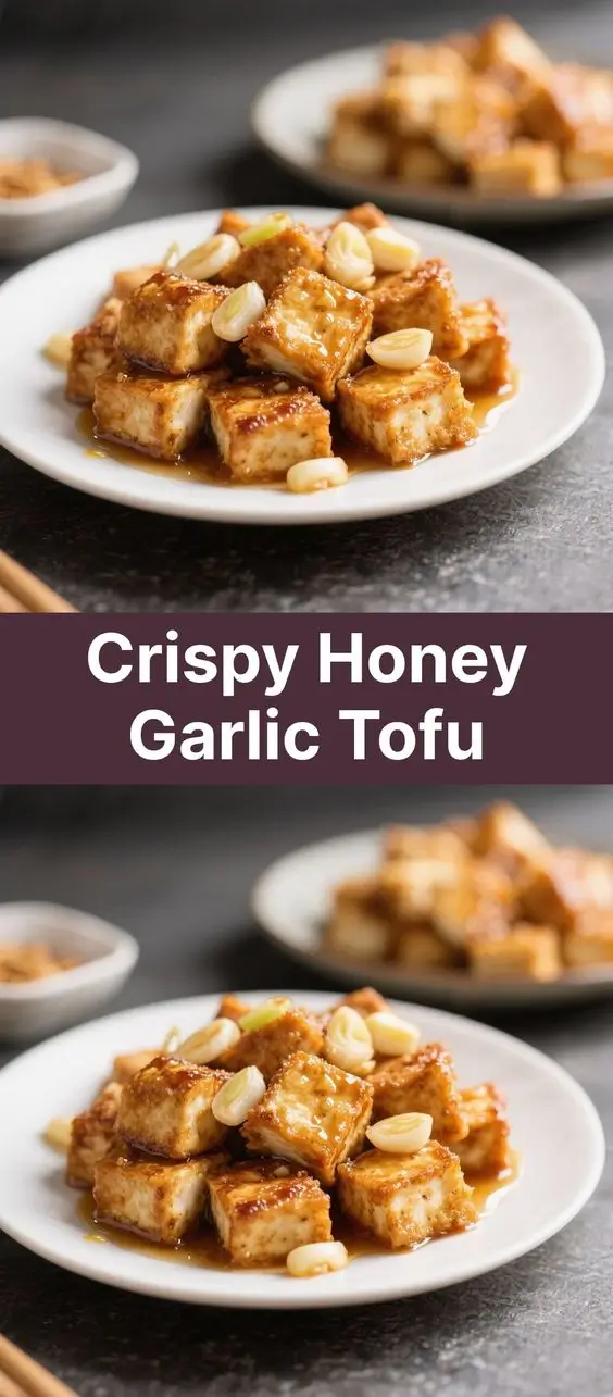 Crispy Honey Garlic Tofu