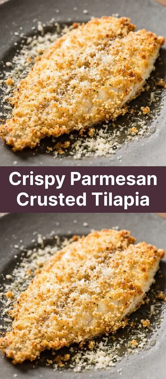 Crispy Parmesan Crusted Tilapia