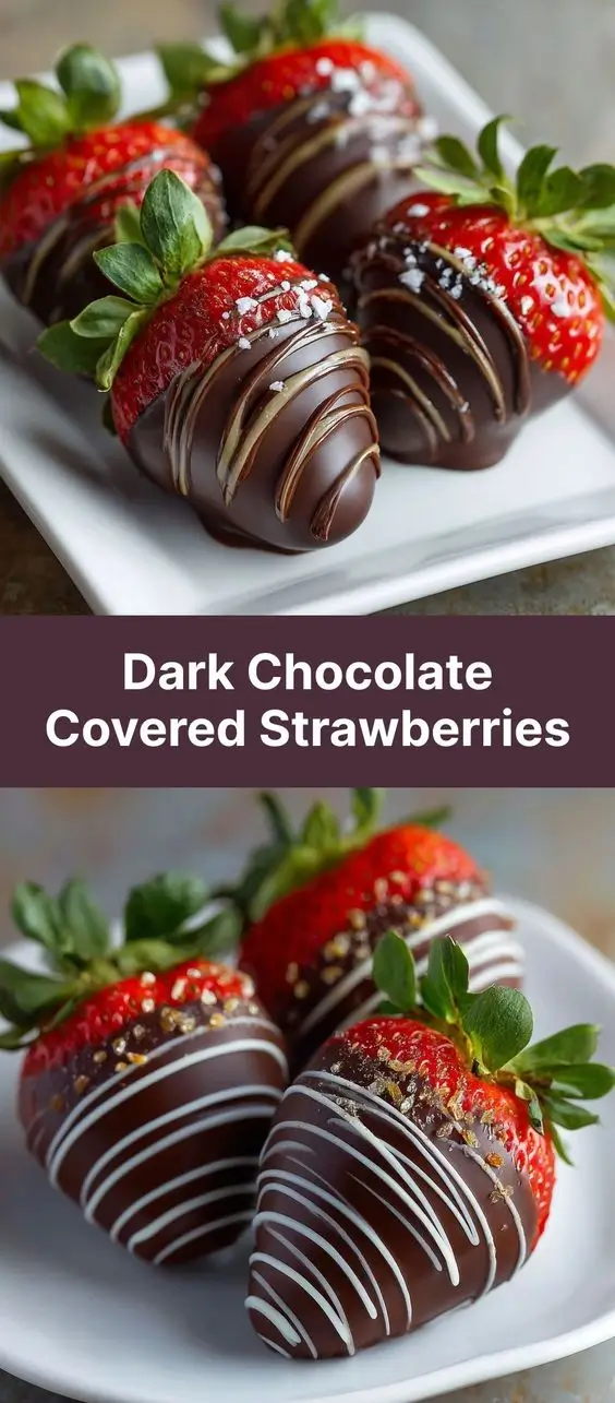 Dark Chocolate Covered Strawberries