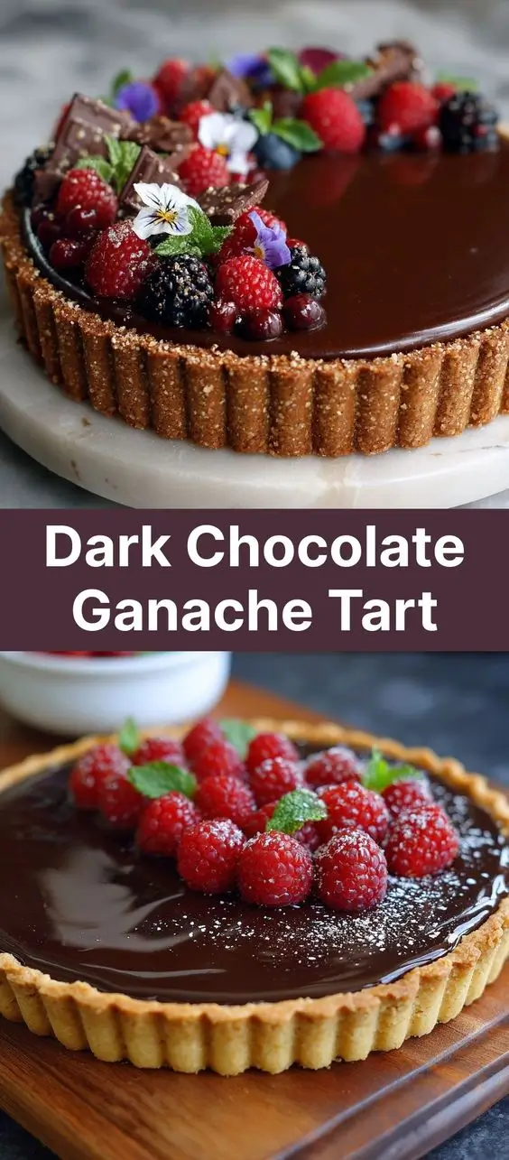 Dark Chocolate Ganache Tart