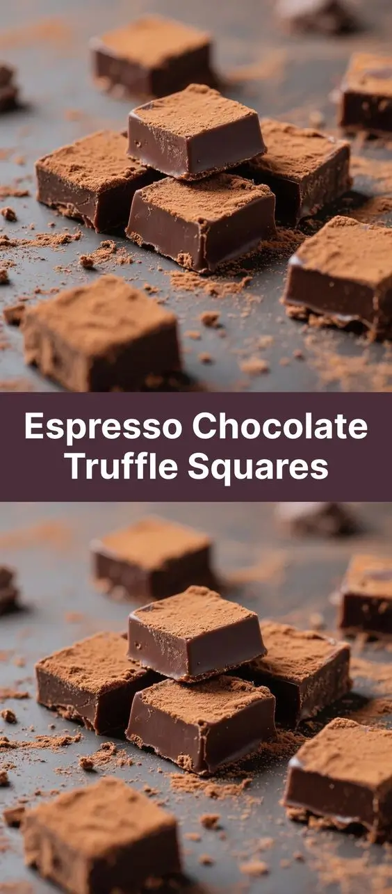 Espresso Chocolate Truffle Squares