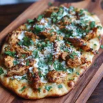 Garlic Butter Chicken Flatbread