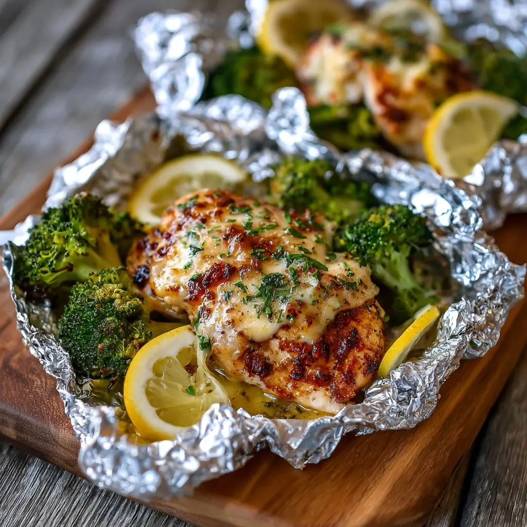 Garlic Butter Chicken Foil Packets