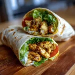 Garlic Butter Chicken Wraps