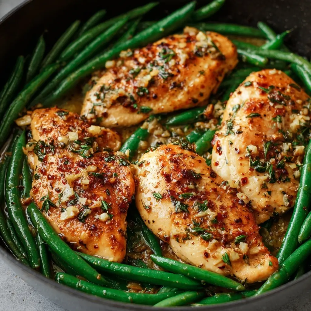 Garlic Butter Chicken and Green Beans