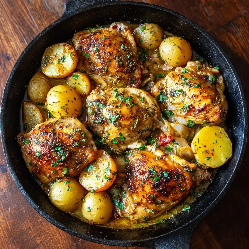 Garlic Butter Chicken and Potatoes