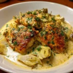Garlic Butter Chicken with Artichokes