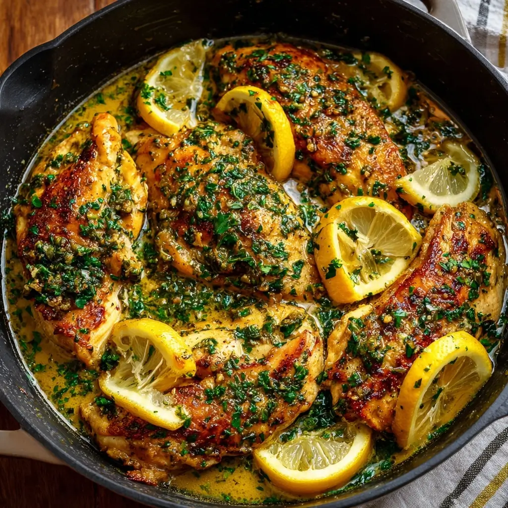 Garlic Butter Chicken with Lemon Herbs
