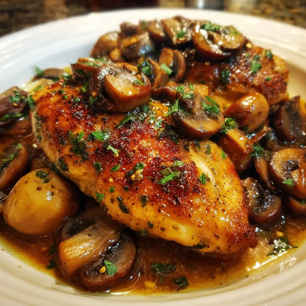 Garlic Butter Chicken with Mushrooms