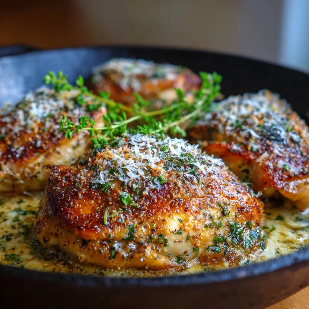 Garlic Butter Chicken with Parmesan