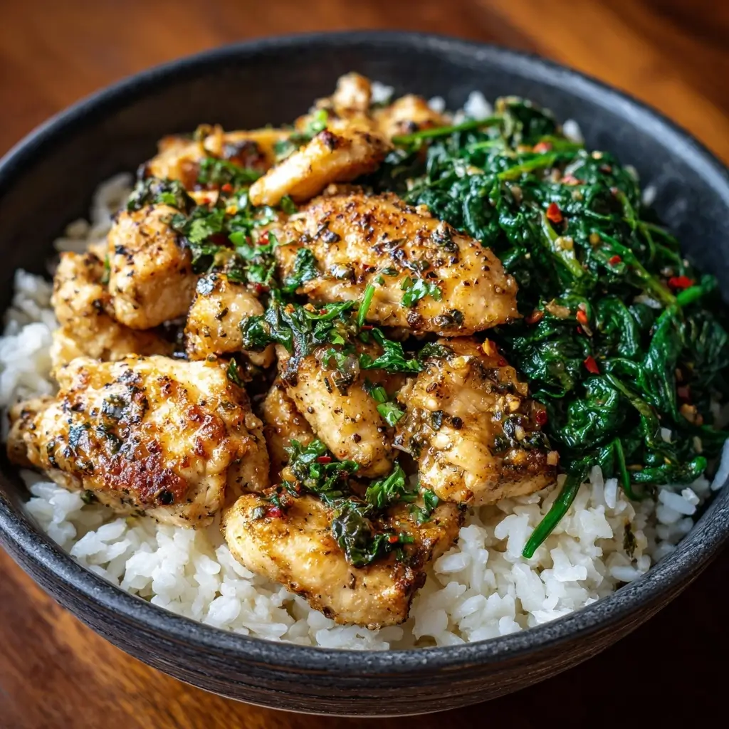 Garlic Butter Chicken with Spinach