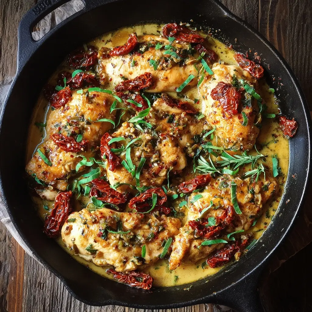 Garlic Butter Chicken with Sun Dried Tomatoes