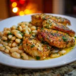 Garlic Butter Chicken with White Beans