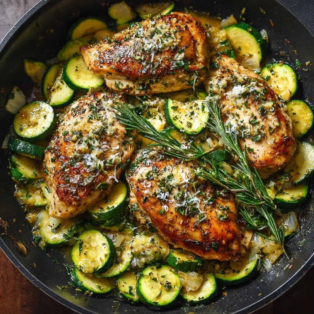Garlic Butter Chicken with Zucchini