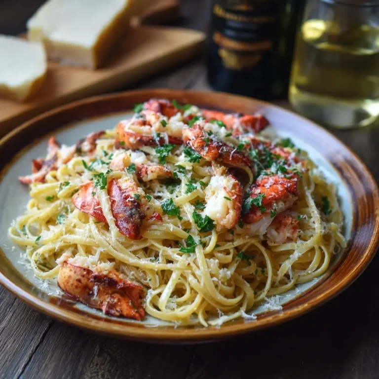 Garlic Butter Lobster Pasta