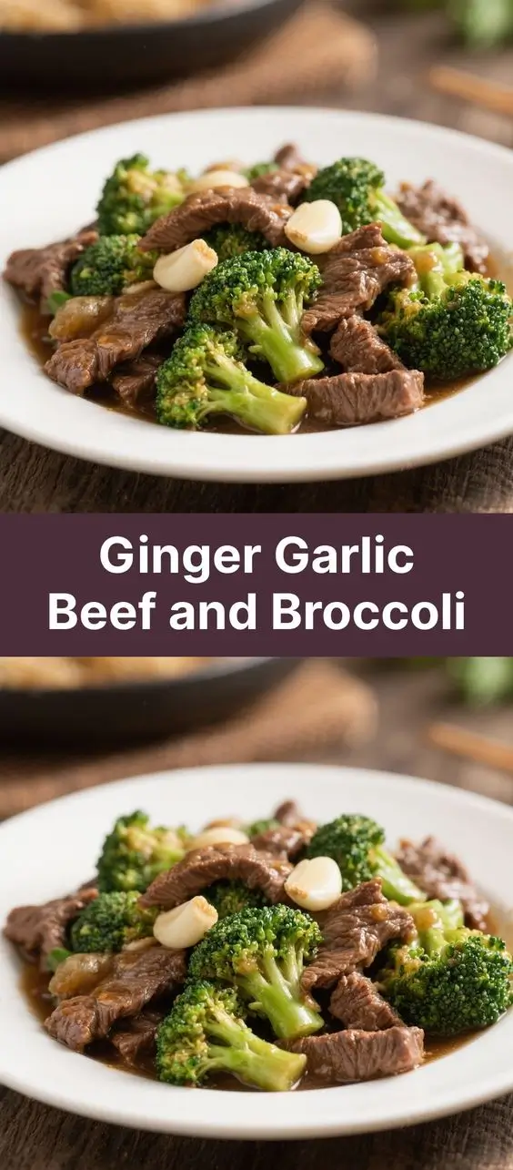 Ginger Garlic Beef and Broccoli