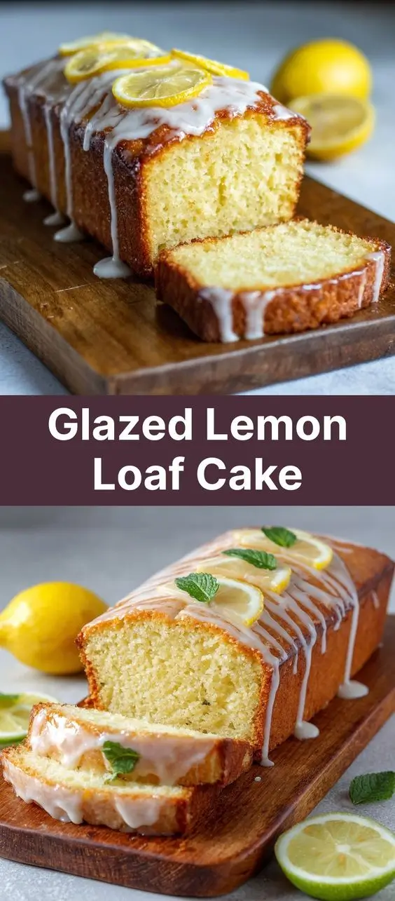 Glazed Lemon Loaf Cake
