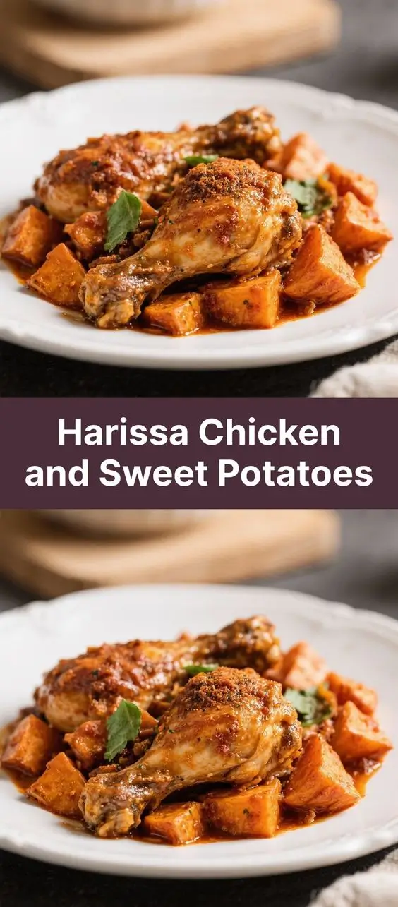 Harissa Chicken and Sweet Potatoes