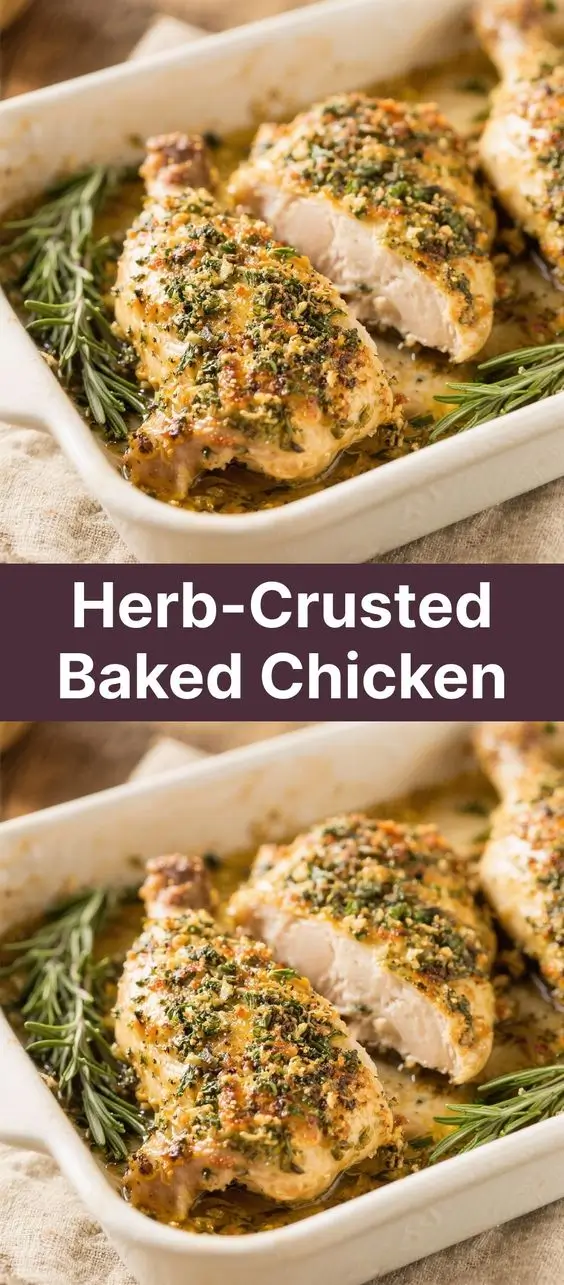 Herb-Crusted Baked Chicken