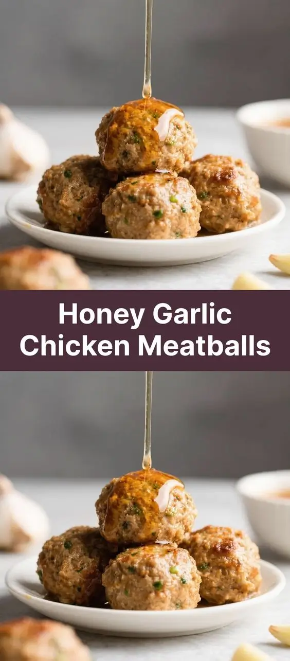 Honey Garlic Chicken Meatballs