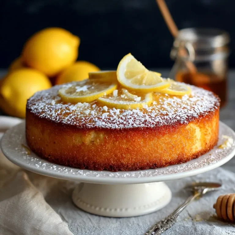 Honey Lemon Ricotta Cake
